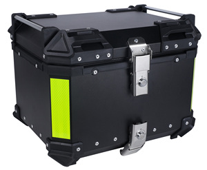 <span class=keywords><strong>Top</strong></span> <span class=keywords><strong>Case</strong></span> de Moto en Aluminium Noir de Qualité Supérieure Anti-Corrosion pour Moto <span class=keywords><strong>Électrique</strong></span> - Product Image 1