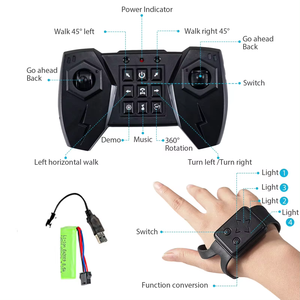 Voiture télécommandée à détection gestuelle avec effets spéciaux, jouet rechargeable transformable avec fonctions de <span class=keywords><strong>drift</strong></span>, chargeur inclus - Product Image 4