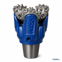 Foret triconique FSDRILL 7 7/8 pouces IADC 117 en acier au carbone forgé, outil de forage pour roche tendre et forage de puits d'eau