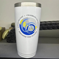 Gobelet isotherme à double paroi en acier inoxydable de 20 oz, écologique, avec logo personnalisé et boîte cadeau personnalisée