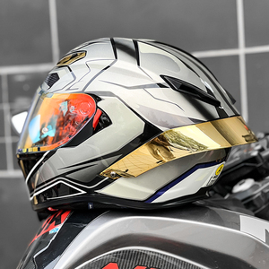 Nhà Máy OEM Tùy Chỉnh Xe Máy Mũ Bảo Hiểm Đôi Visor ABS Chất Liệu Xe Máy Đầy Đủ Mặt Casco Tốt Nhất Dành Cho Người Lớn An Toàn Mũ Bảo Hiểm Xe Đạp - Product Image 4