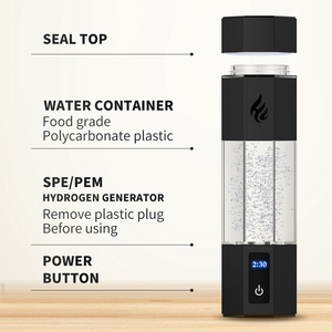 300ml Hydrogen <strong>Water</strong> Bottle, High <strong>Pressure</strong> Dual <strong>Chamber</strong>, for Rich Mineral Liquids, 5000PPB, Fast Delivery, CE ROHS Certified - Product Image 4