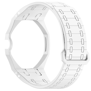 Nouvel ensemble de bracelets magnétiques en silicone de luxe compatibles avec la série Swatch Royal Pop, installation facile par un simple clic, couronne à 3 heures - Product Image 2