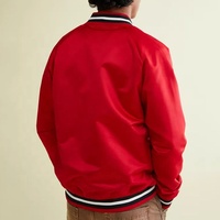 Veste universitaire en satin de haute qualité pour hommes, style années 90, avec impression personnalisée, sublimation, vente en gros