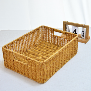 3pc Keranjang Rotan PP Buatan Tangan Gaya Nordik Keranjang Penyimpanan Dekorasi Rumah Multifungsi Pabrik Kustom Rumah Restoran Supermarket - Product Image 4