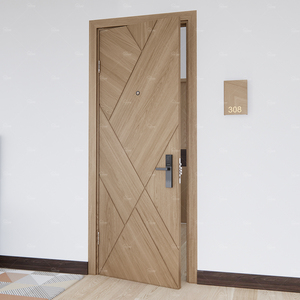 US Approved ULC Standard 36X96 32X80 Interior Wooden Fire Proof Door for Condo Hotel <strong>Engineered</strong> <strong>Wood</strong> Fire Prevention Door - Product Image 5