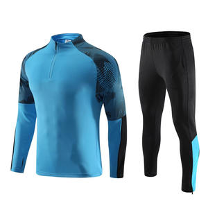 Sublimação Futebol Terno de Treino Homens Long-Sleeved Inverno Equipe Uniforme Infantil Jersey Set Sportswear Uniforme de Treinamento - Product Image 5