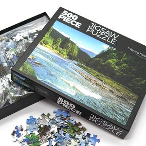 공장 제조 업체 사용자 정의 디자인 성인 종이 판지 퍼즐 어린이 교육 완구 Rompecabezas 500 피에자 - Product Image 1