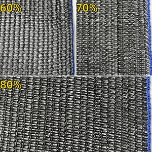 HDPE Shade lưới nhựa Argo đen Sun Shade 60% Shading với UV khối màn hình mặt trời cho rau vải bóng lưới vải - Product Image 3