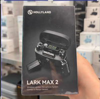 Microphone sans fil Hollyland LARK MAX 2 avec annulation du bruit, surveillance audio, 4 émetteurs et portée de transmission de 340 m