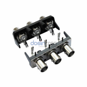 Прямой угол через отверстие гнездовой штырь 3 Way Разъем BNC - Product Image 1