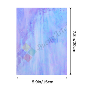 Feuille de vitrail irisé 15x20cm-Variété de couleurs-Mosaïque de verre Tiffany et verre mosaïque pour bricolage Art Hobby - Product Image 2