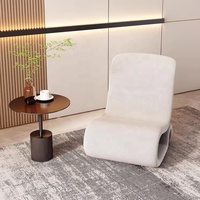 Chaise ergonomique au design simple et artistique, mobilier de luxe léger pour salon, fauteuil lounge italien