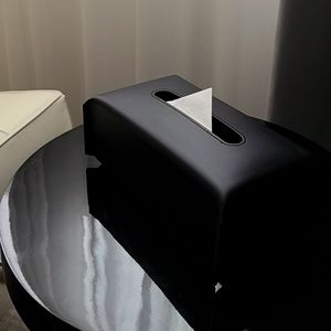 Caja de pañuelos de cuero clásica de lujo ligero estilo Ins, impermeable y multiusos, para mesa de centro de sala de estar, decoración de alta gama - Product Image 4