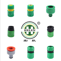 Adaptador de manguera de jardín de plástico de 4 piezas conectores rápidos y adaptador de manguera de grifo adaptador de manguera con conector de parada de agua