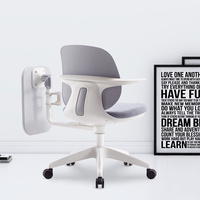 Chaise de bureau ergonomique contemporaine à domicile confortable chaise d'ordinateur à dossier haut support lombaire chaise de bureau pivotante table en PP