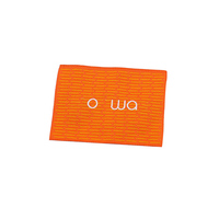Étiquette de vêtement en tissu pliable sur une face, en polyester tissé haute densité, écologique, découpée au laser, avec logo personnalisé, pour sacs de luxe
