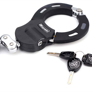 Khóa Tay Lái Bọc Silicon Bằng Thép Cứng Bảo Vệ An Ninh Hình Dạng Chống Trộm Khóa Xe Máy Xe Đạp Điện Hạng Nặng - Product Image 4