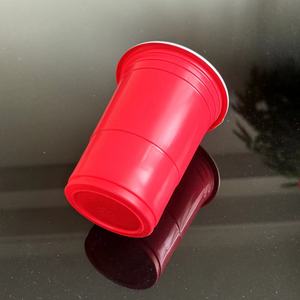 Vasos <span class=keywords><strong>de</strong></span> fiesta <span class=keywords><strong>de</strong></span> plástico desechables reutilizables en rojo y blanco con una capacidad <span class=keywords><strong>de</strong></span> 16 onzas adecuados para bodas y ocasiones festivas - Product Image 4
