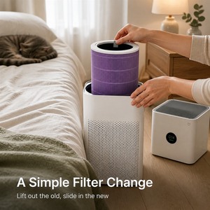 Filtre de remplacement compatible avec le purificateur d'air <span class=keywords><strong>Xiaomi</strong></span> <span class=keywords><strong>Mi</strong></span> 3C, 3H, 3, 2C, 2H, <span class=keywords><strong>2S</strong></span> Pro, pièces de rechange M8R-FLH - Product Image 5