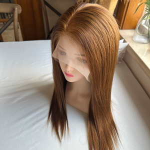 <span class=keywords><strong>Parrucca</strong></span> Full Lace Pronta per la Spedizione, 12A Senza Colla, Capelli Umani Vergini Brasiliani, Realizzata a Mano, Effetto Cuoio Capelluto Naturale, Biondo Miele, Base in Seta Trasparente - Product Image 5