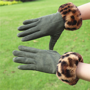 Femmes élégant nouveau Style épaissi doublé de polaire gants chauds en plein air cyclisme résistant au froid coupe-vent écran tactile acrylique mitaines - Product Image 1