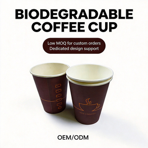 Wellons Hot Selling High Quality Custom Printed Food Grade Biodegradable <b>Disposable</b> 8oz Takeout Coffee <b>Cups</b> - Product Image 5