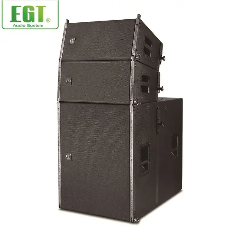 Produk baru 2-way maple kayu lapis penutup audio pasif line array sistem suara