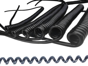 4-core TPU xoắn ốc dây 18AWG 0.75 mét Stretchable mùa xuân độ bền kéo cáp cho xây dựng sưởi ấm cáp PVC cho hộ gia đình Điện - Product Image 2