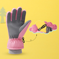 Gants d'hiver pour enfants avec logo personnalisé, imperméables, chauds, à motifs d'animaux de dessin animé, compatibles avec les écrans tactiles, pour le ski sur neige
