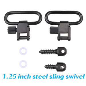 Factory Made 1.25 Inch Sling Swivel <b>Set</b> with Self Tapping <b>Screws</b> 40mm Outer Size Durable 360 Rotation Tactical Outdoor Gear - Product Image 5