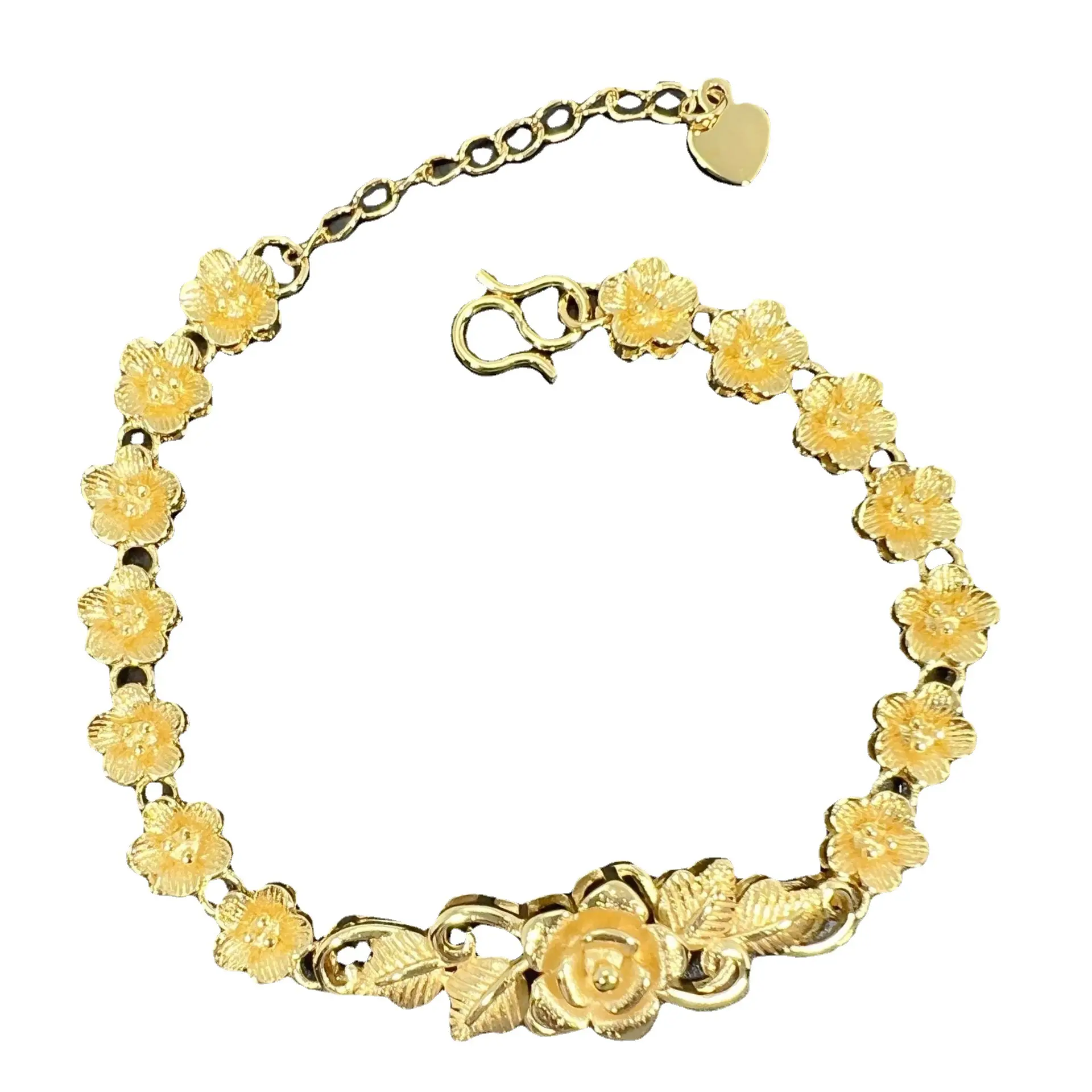 Gioielli fatti a mano squisiti braccialetto della fortuna simbolo bellissimo braccialetto di foglie di rami di fiori di rosa per le ragazze delle donne