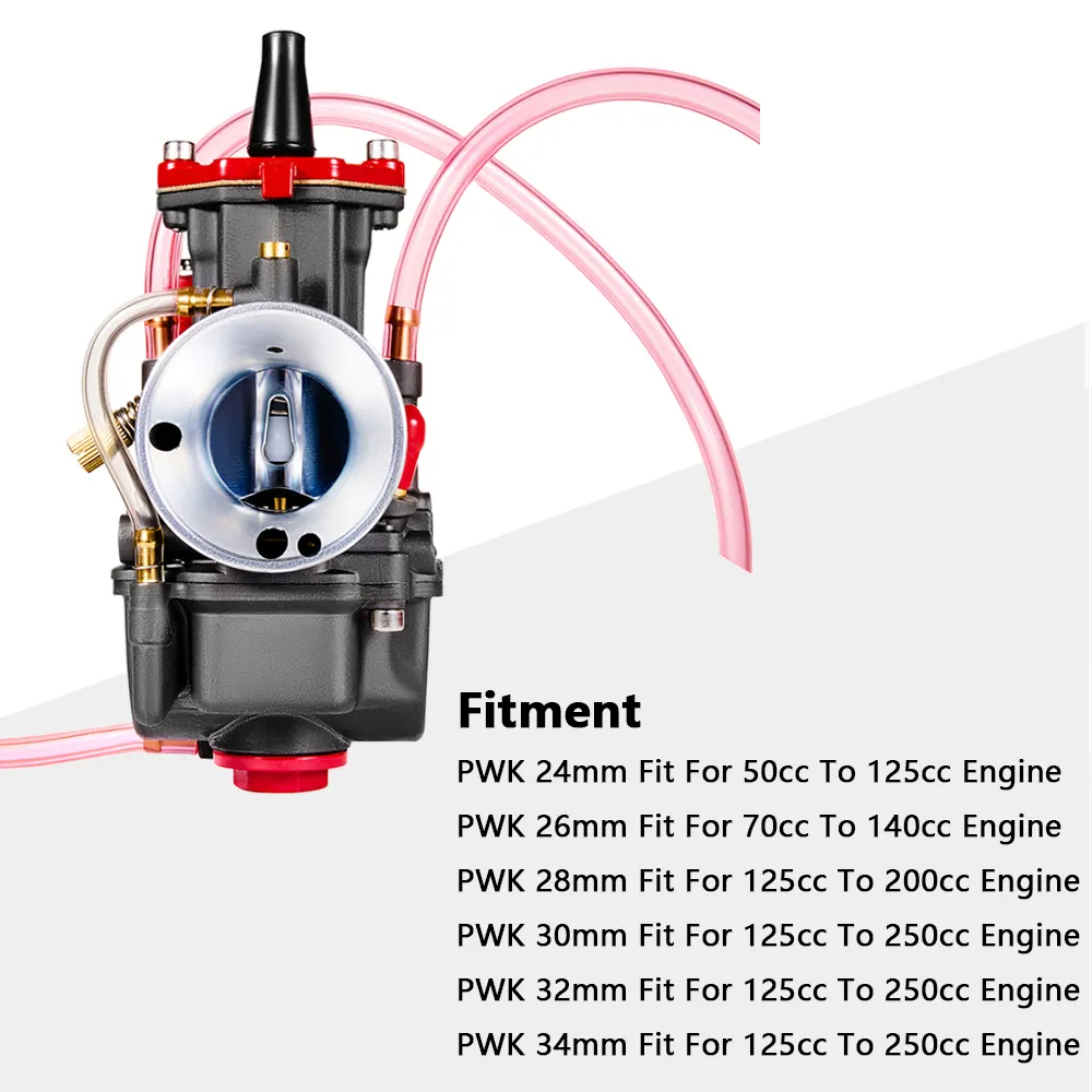 Race Carburateur Pwk 24 26 28 30 32 34 24Mm 26Mm 28Mm 30Mm 32Mm 34Mm Voor Motorfiets Atv Pit Crossmotor Atv Quad Carburateur