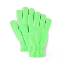 Gants d'hiver tricotés personnalisés avec logo, couleur unie, résistants au froid, avec poignets élastiques, unisexes, pour sports de plein air