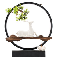 Style Simple cerf blanc décoration de maison intérieur décoration de maison accessoires Zen jardin
