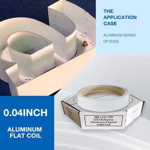 <span class=keywords><strong>Bobina</strong></span> de Letras de Canal de Aluminio Blanco Mate de 1 mm para Iluminación <span class=keywords><strong>LED</strong></span> de Edificios y Empresas, Opciones de Ancho de 3.5 Pulgadas/4.3 Pulgadas/5.3 Pulgadas - Product Image 4