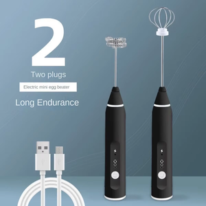 Máy đánh bọt sữa điện cầm tay <span class=keywords><strong>USB</strong></span> 3 tốc độ, tích hợp máy pha cà phê mini, máy đánh trứng, máy trộn dành cho cà phê, kem - Product Image 1