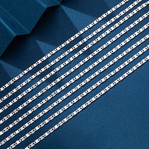 Cadena de Serpiente Redonda de Plata de Ley 925 SPJ de 2.0 mm, Cadena Plana para Clavícula, Chapada <span class=keywords><strong>en</strong></span> <span class=keywords><strong>Rodio</strong></span>, <span class=keywords><strong>Precio</strong></span> de Fábrica - Product Image 4