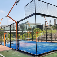 Terrains de padel panoramiques à prix compétitif, vente en gros auprès d'un fournisseur mondial de terrains de padel Cancha De Padel