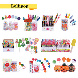 Fabrika toptan lal sert şeker 8g yuvarlak düz şekilli lollipoplar karışık meyveli desen tatlı ve ekşi tadı - Product Image 6