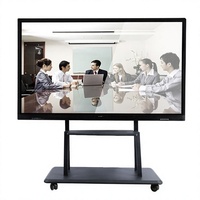 Système de conférence à distance Tableau blanc interactif LED 65 pouces Tableau intelligent avec caméra Résolution 4K Garantie 1 an