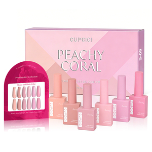 Ensemble de vernis <span class=keywords><strong>gel</strong></span> BIN 6 pièces 12 ml avec nuancier Lavender Dream, flacon de même couleur, <span class=keywords><strong>kit</strong></span> de vernis <span class=keywords><strong>gel</strong></span> UV, art des ongles, manucure, salon - Product Image 2