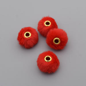 2025 Hot Wholesale 20mm Kawaii DIY Multiple Colors Cute Pompom Velvet Resin <b>Loose</b> Fluff Plastic <b>Beads</b> for Pen Jewelry Making - Product Image 3