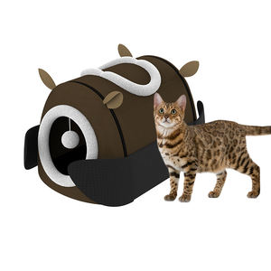 Prodigy Groot handel Verwijderbare Cartoon Katzen haus Reisbed Zacht Huisdier Bett Benodigdheden - Product Image 2