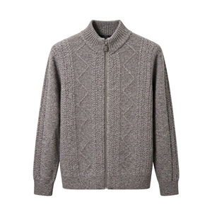 <span class=keywords><strong>Cardigan</strong></span> da <span class=keywords><strong>uomo</strong></span> personalizzato <span class=keywords><strong>con</strong></span> collo alto, 95% lana, 5% cashmere, 9GG, <span class=keywords><strong>con</strong></span> zip, pesante, spesso, caldo, invernale, grigio - Product Image 1