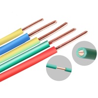 Cable Eléctrico BV THW THHN de 2.5mm 4mm 10mm 16mm, Cable de Cobre Aislado con PVC de un Solo Núcleo, Cable Eléctrico Recubierto de PVC