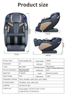 Fauteuil de massage multifonctionnel commercial 3D pliable et portable, inclinable à gravité zéro, chauffant, à monnayeur
