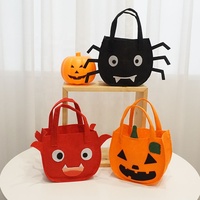 Huadefeng Feutre Coloré Non Tissé Poignée Carton Conception Halloween Logo Personnalisé Sac À Provisions