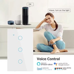 WiFi Smart Wall Switch Touch Panel Voice Control App <b>Timer</b> 1/2/3 Gang <b>Light</b> Switch <b>for</b> Smart Home - Product Image 5