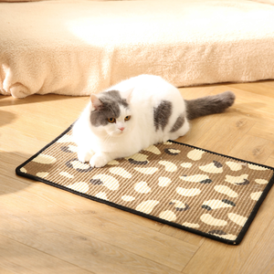 Tappetino Tiragraffi per Gatti Resistente con Stampa Leopardata 40x60CM in Juta - Product Image 5
